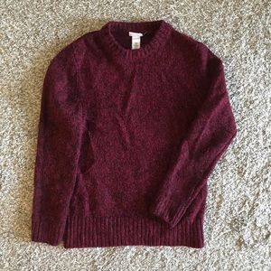 H&M Maroon Wool Sweater